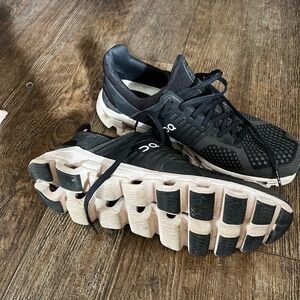 On Running Black and White Athletic Sneakers